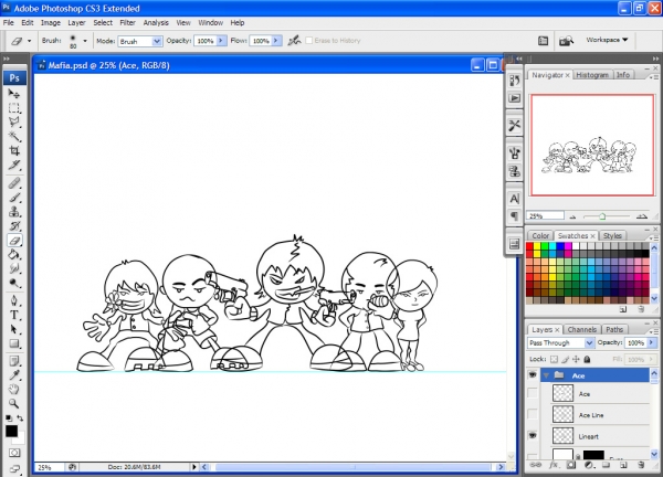 Creation of We are Family...: Step 3
